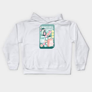 Penguin's Peppermint Patties - mint green Kids Hoodie